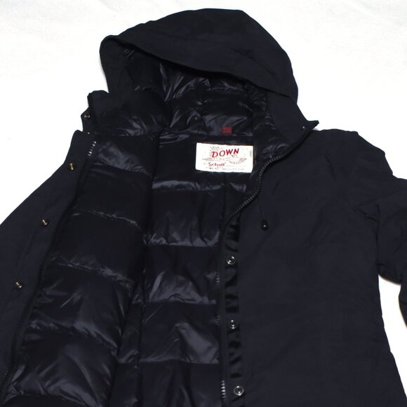 SCHOT NYC Save The Duck Parka All Black Jacket Size S Excellent Condition - Picture 7 of 13